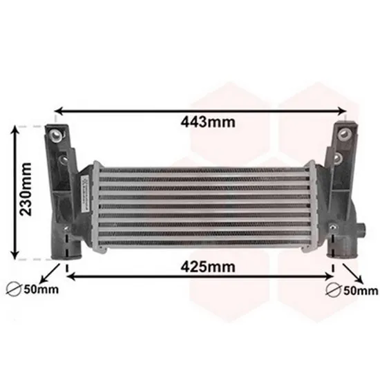 Intercooler FORD TRANSIT CONNECT 2002->2013 Radiator intercooler 1.8 Di/TDCi ->2007 340x128x62 2002->2010 Perioada 2002 2003 2004 2005 2006 2007 2008 2009 2010