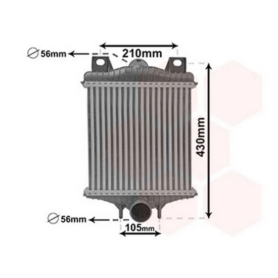 Intercooler LAND ROVER RANGE ROVER 4 2012-> Radiator intercooler toate benzina-diesel (276x276x64) Perioada 2012 2013 2014 2015 2016 2017 2018