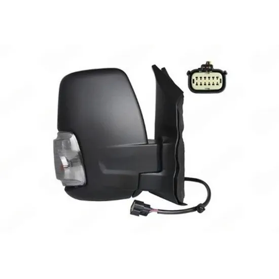 Oglinda FORD TRANSIT 2019-> Oglinda exterioara electrica cu incalzire scurt (cu semnal) (cu lampa pozitie 16W) DREAPTA Perioada 2019 2020 2021 2022 2023 2024