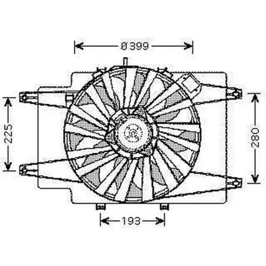 Ventilator Motor ALFA ROMEO 147 2000->2010 Electroventilator complet 1.6-1.8-2.0cc cu aer conditionat, Perioada 2001 2002 2003 2004 2005 2006 2007 2008 2009 2010