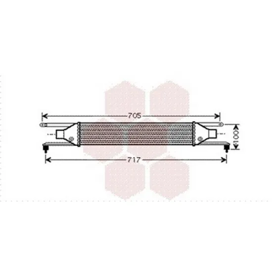 Intercooler FIAT LINEA 2006-> Radiator intercooler 1,3 MJTD (450x100x50) Perioada 2007 2008 2009 2010 2011 2012 2013 2014 2015 2016 2017 2018