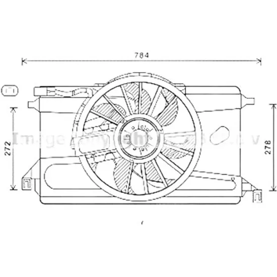 Ventilator motor FORD FOCUS 2 2004->2013, C-MAX 1 2007->2010 pentru 2.0 TDCi, perioada 2004 2005 2006 2007 2008 2009 2010 2011 2012