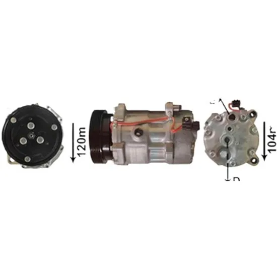 Compresor aer conditionat VW SHARAN 2006->2020 pentru 2.0 LPG, perioada 2006 2007 2008 2009 2010