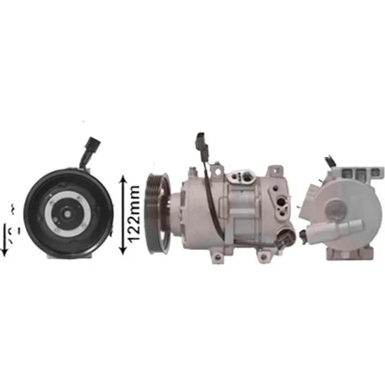 Compresor aer conditionat HYUNDAI ACCENT 4 SEDAN 2010->2016 pentru 1.6 CRDi, perioada 2010 2011 2012 2013 2014 2015 2016 2017