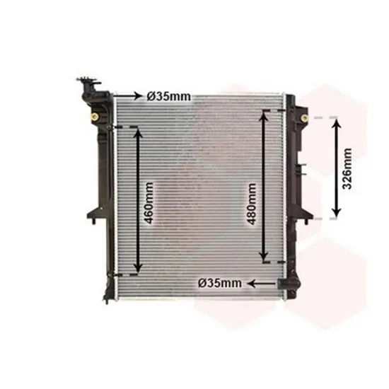 Radiator Motor MITSUBISHI L200 2005->2015 Radiator apa pentru 2 5 T D CV manuala 52 5x63 5 Perioada 2005 2006 2007 2008 2009 2010 2011 2012 2013 2014 2015