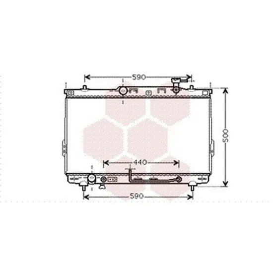 Radiator Motor HYUNDAI SANTA FE 1 2001->2006 Radiator apa pentru 2.4 16V - 2.7cc CV automata cu/fara aer conditionat (72x40) Perioada 2000 2001 2002 2003 2004 2005 2006