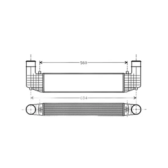 Intercooler FORD GALAXY 1995->2006 Radiator intercooler 1.9 TDi (500x70x88) ->2000 Perioada 1995 1996 1997 1998 1999 2000 2001 2002 2003 2004 2005 2006