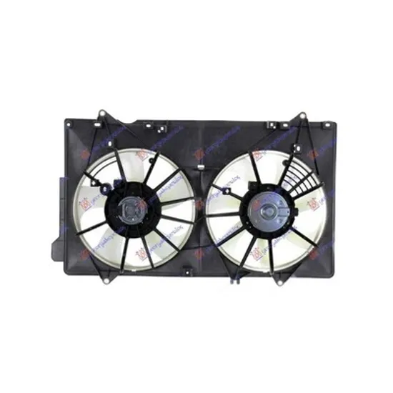 Ventilator Motor MAZDA CX-5 2011->2017 Electroventilator racire complet 2.0 benzina (335/335mm) (2+2PIN) Perioada 2011 2012 2013 2014 2015 2016