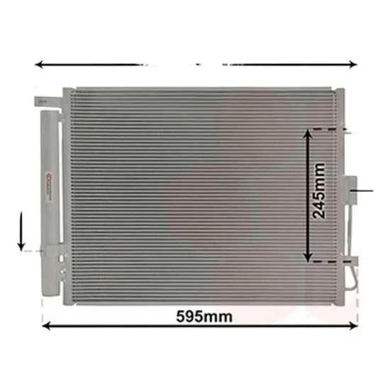 Radiator aer conditionat DACIA DOKKER 2012-> 1.5 dCi 63KW 85CP , pentru motor K9K 612, K9K 830 perioada 2012 2013,2014,2015,2016 2017