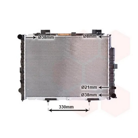 Radiator Motor MERCEDES E-CLASS W210 1995->2002 Radiator 3.0TD cv automata 64x48.9 1999->2002 Perioada 1995 1996 1997 1998 1999 2000 2001 2002
