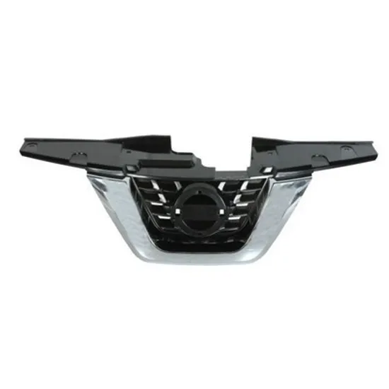 Grila radiator NISSAN JUKE F16 2019-> Grila fata centrala cu bandou ornament cromat fara camera Perioada 2015 2016 2017 2018 2019 2020 2021