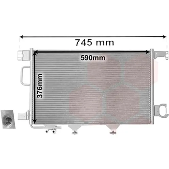 Radiator aer conditionat RENAULT CAPTUR 1 2013->2020, CLIO 4 2012-> pentru 1.2 TCe 120, perioada 2013 2014 2015 2016 2017 2018 2019 2020 2021
