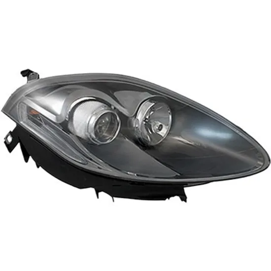 Far dreapta FIAT BRAVO 2006->2016 perioada 2010 2011 2012 2013 2014 de la an de fabricatie 2010, cu motor reglaj, fara unitate de control Xenon, cu xenon, semnal alb-transparent, cu reglaj distanta iluminare automat, cu bec D1S/H1