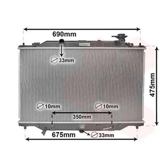 Radiator Motor MAZDA CX-5 2011->2017 Radiator apa 2.2 diesel (72.8x42.5x27) M/A 2013->2017 Perioada 2011 2012 2013 2014 2015 2016
