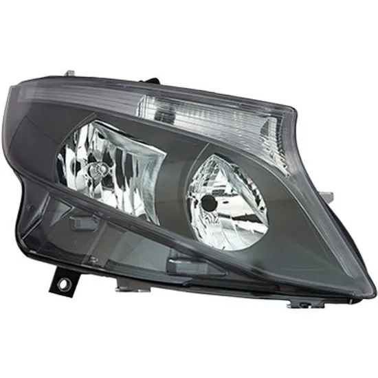 Far dreapta MERCEDES V-CLASS W447 2014-> perioada 2014 2015 2016 2017 2018 2019 cu motor reglaj, gri inchis, semnal transparent, cu reglaj electric, cu lumina de zi, cu bec H15, cu bec H7,