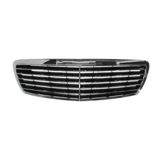 Grila Radiator MERCEDES E-CLASS W211 2002->2009 Grila radiator, negru/cromata, ptr Avantgarde, completa ->06 Perioada 2002 2003 2004 2005 2006