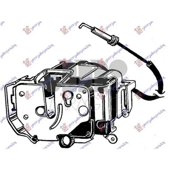 Broasca Usa FIAT PANDA 312 2012-> Mecanism inchizator usa spate inchidere centralizata dreapta Perioada 2012 2013 2014 2015 2016 2017 2018