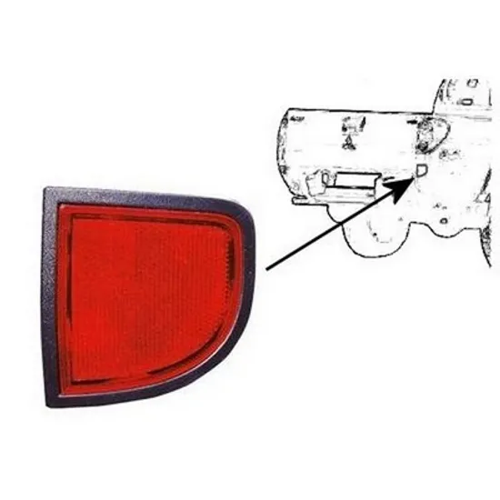 Reflector Spate MITSUBISHI L200 2005->2015 Reflector in bara spate dr Perioada 2005 2006 2007 2008 2009 2010 2011 2012 2013 2014 2015