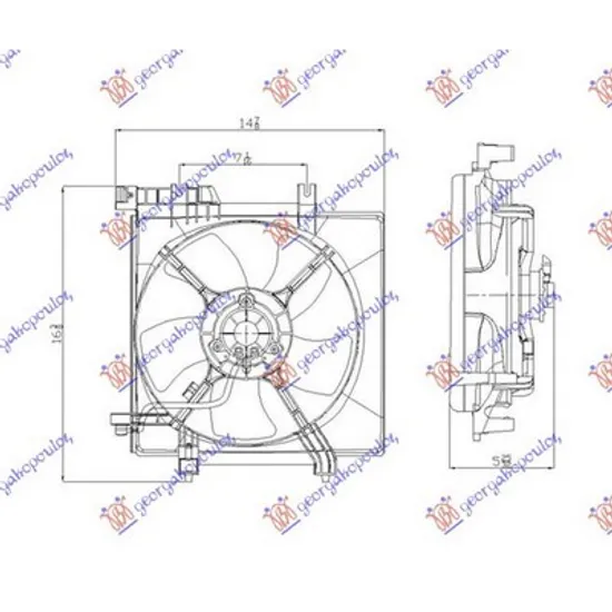 Ventilator Motor SUBARU FORESTER SH 2008->2013 Electroventilator motor complet fara TURBO benzina Perioada 2008 2009 2010 2011 2012 2013 2014