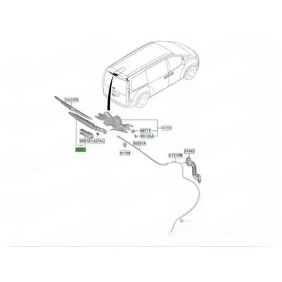 Brat stergator HYUNDAI STARIA 2025-> Brat Stergator Spate (O) Perioada 2025