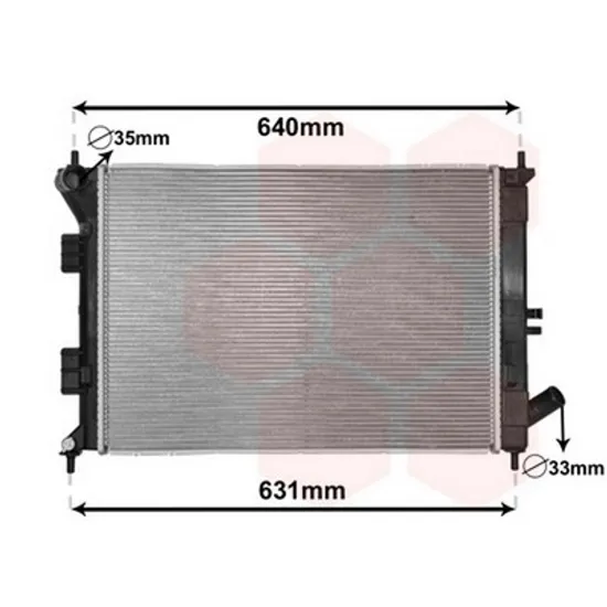 Radiator Motor HYUNDAI ELANTRA 2011->2016 Radiator apa pentru 1.4 - 1.6i - 16V (55.4x39.8x15) Perioada 2011 2012 2013 2014 2015