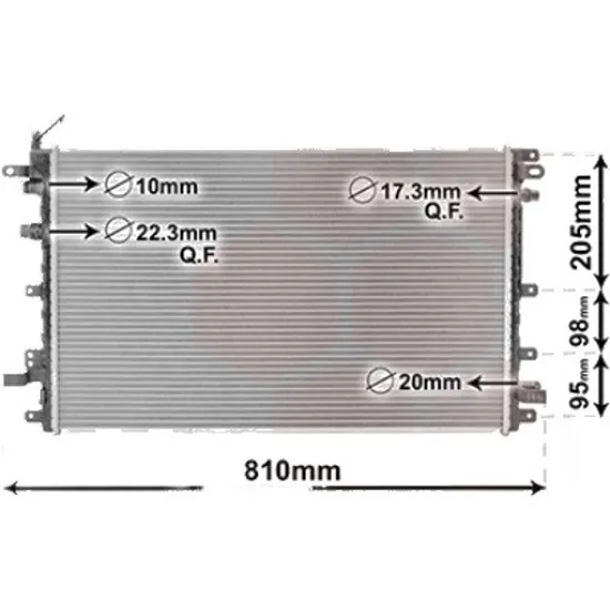 Radiator apa OPEL AMPERA R12 2011->2015 pentru EV 150, perioada 2011 2012 2013 2014 2015