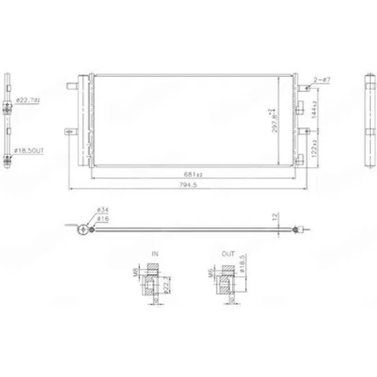 Radiator Aer Conditionat FORD S-MAX 2015-> Radiator condensator aer conditionat A/C 1.5 benzina - 2.0 diesel (681x298x12) (NISSENS) Perioada 2019 2020 2021 2022 2023 2024