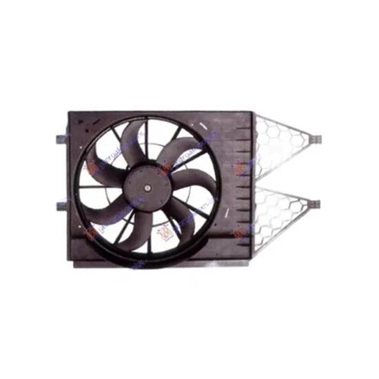 Ventilator Motor SKODA ROOMSTER 2006->2015 Electroventilator complet 1.2-1.4TSI/1.2-1.9TDi Perioada 2010 2011 2012 2013 2014 2015