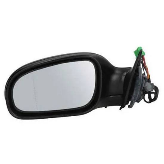 Oglinda exterioara stanga VOLVO S80 1 1998->2006 perioada 1998 1999 2000 2001 2002 2003 2004 2005 2006 pana la an de fabricatie 04/2004, inaltime cm 18, latime cm 21,2, lungime cm 35, reglaj electric, cu memorie, cu incalzire, rabatare electrica, prevopsit grund