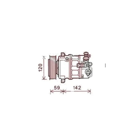 Compresor aer conditionat SAAB 9-5 2010->2012 pentru 1.6 Turbo, perioada 2010 2011 2012