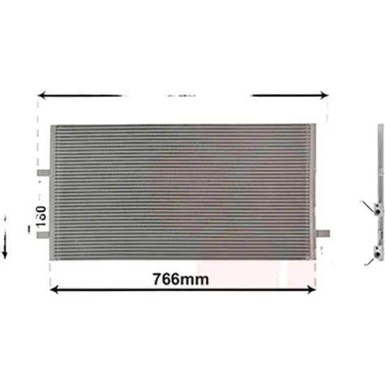 Radiator aer conditionat RENAULT MASTER 2 1998->2010 2.5 dCi 88KW 120CP , pentru motor G9U 650 perioada 2006 2007,2008,2009,2010 2011