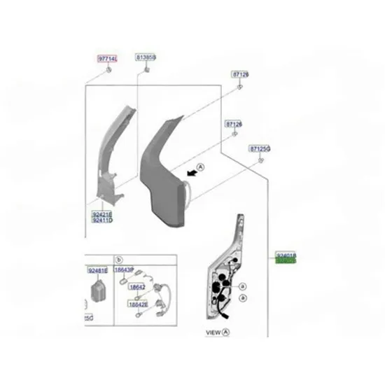 Stop Spate KIA EV3 2024-> Lampa stop spate (O) DREAPTA Perioada 2024 2025