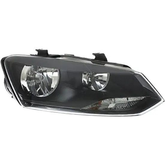 Far dreapta VW POLO 6R1 2009->2020 perioada 2011 2012 2013 2014 de la an de fabricatie 05/2014, cu motor reglaj, semnal transparent, cu reglaj electric, cu bec H7/H7, pentru Trendline