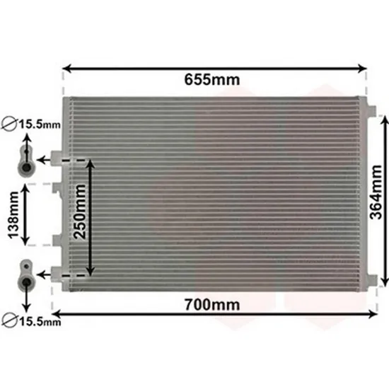 Radiator Aer Conditionat RENAULT SCENIC 2 2003->2009 Radiator aer conditionat 1.9 DCi AT/2.0 DCi manuala /automata diesel Perioada 2003 2004 2005 2006 2007 2008