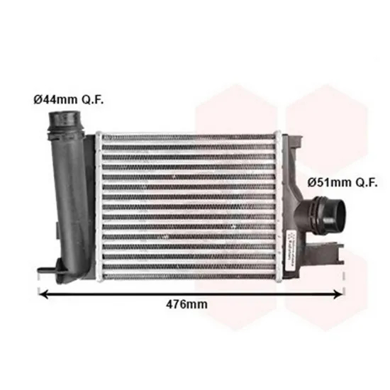 Intercooler RENAULT CAPTUR 1 2013->2020 Radiator intercooler 0.9 TCE benzina 257x217 Perioada 2013 2014 2015 2016 2017