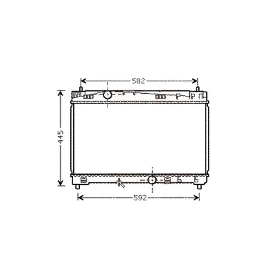Radiator apa TOYOTA YARIS 2005->2011 pentru 1.8 VVTi, perioada 2007 2008 2009 2010 2011
