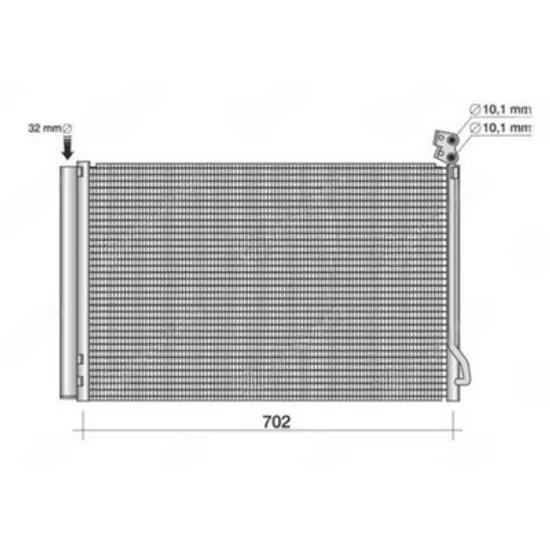 Radiator Aer Conditionat TESLA MODEL X 2015-> Radiator condensator aer conditionat (725x427x20) Perioada 2016 2017 2018 2019 2020 2021