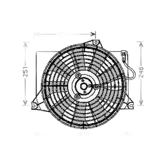Ventilator Motor HYUNDAI MATRIX 2001-> Electroventilator radiator aer conditionat.complet benzina Perioada 2001 2002 2003 2004 2005 2006 2007 2008 2009 2010