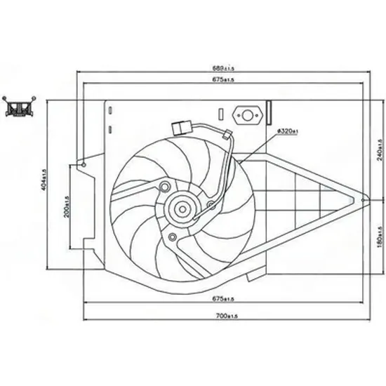 Ventilator Motor CITROEN JUMPY 1995->2006 Ventilator benzina (- A/C) Perioada 2004 2005 2006 2007