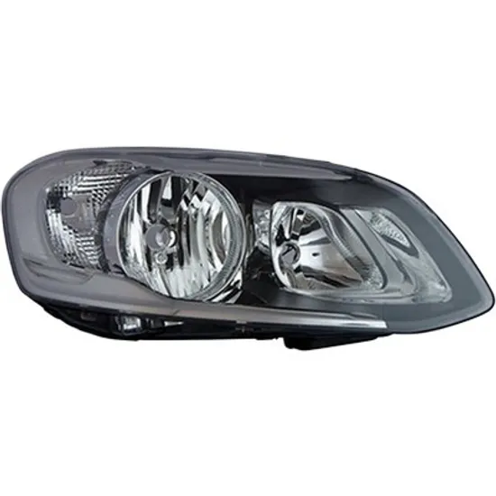 Far dreapta VOLVO XC60 1 2008->2017 perioada 2010 2011 2012 2013 2014 2015 2016 2017 de la an de fabricatie 10/2013, fara motor reglaj, semnal transparent, cu reglaj electric, cu bec H9/H7