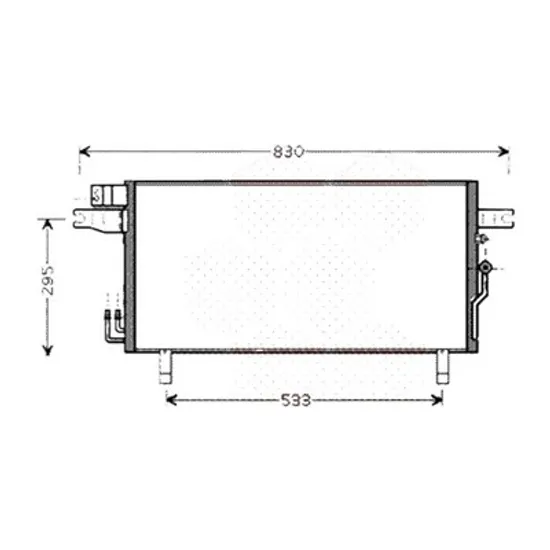 Radiator aer conditionat PEUGEOT EXPERT 2016-> pentru 2.0 BlueHDi 120 4x4, perioada 2016 2017 2018 2019 2020 2021