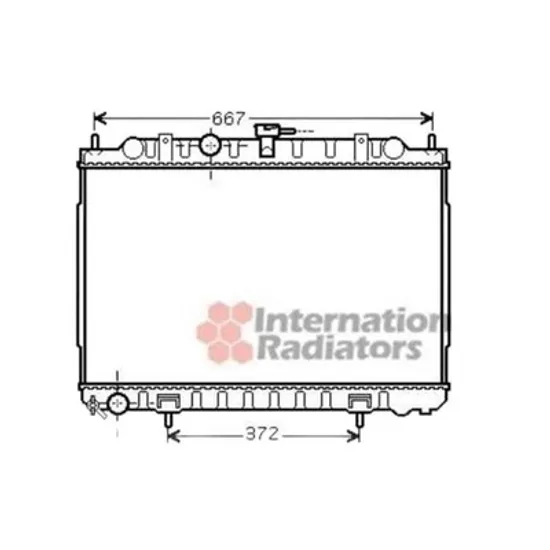 Radiator Motor NISSAN X-TRAIL T30 2001->2013 Radiator apa pentru 2 0 - 2 5c c cu/fara aer conditionat ->2007 45x69 Perioada 2001 2002 2003 2004 2005 2006 2007