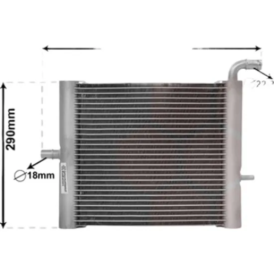 Radiator apa LAND ROVER RANGE ROVER SPORT 2 2013->2021 3.0 SDV6 Hybrid 4x4 225KW 306CP , pentru motor 306DT perioada 2015 2016 2017