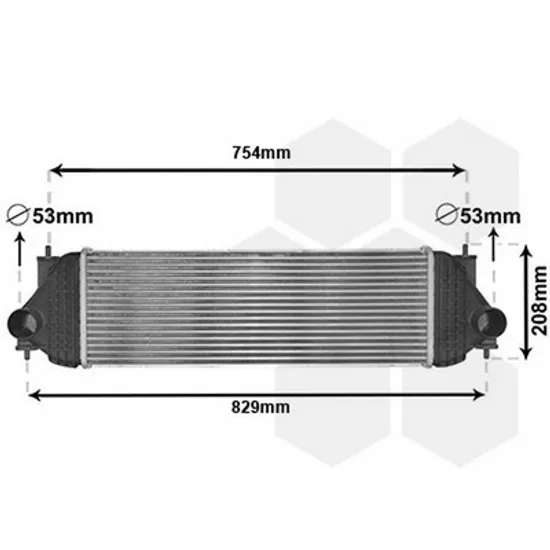 Intercooler SUZUKI GRAND VITARA 2 2005->2018 Radiator intercooler 1 9DDiS F9Q 600x209 Perioada 2005 2006 2007 2008 2009 2010 2011 2012 2013 2014 2015