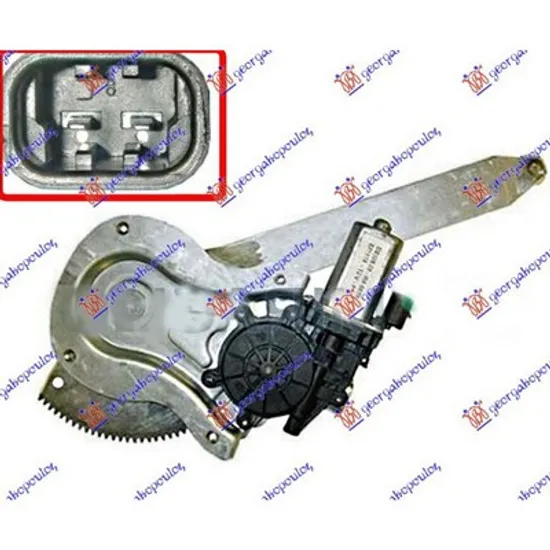 Macara Usa TOYOTA YARIS 2010-> Macara geam usa spate electrica (EUROPE) dreapta Perioada 2010 2011 2012 2013 2014 2015 2016