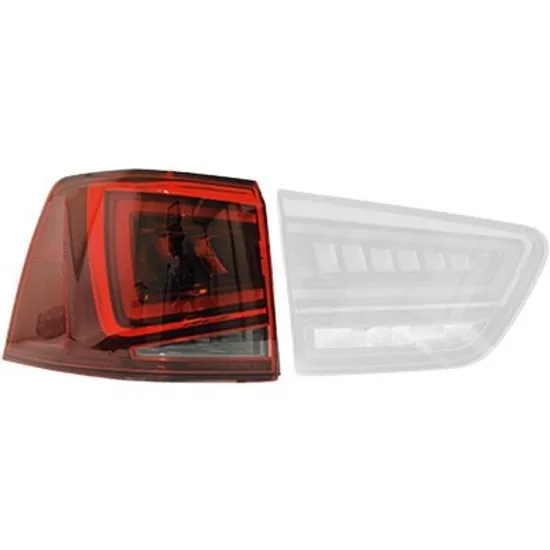 Lampa stop spate stanga SEAT ALHAMBRA 2010-> perioada 2010 2011 2012 2013 2014 2015 de la an de fabricatie 07/2015, semnal rosu/galben, exterior, cu bec LED