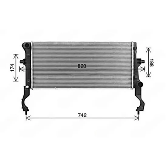 Radiator Motor HYUNDAI KONA 2017->2023 Radiator apa motor 1.0-1.6 T-GDI benzina manuala/automatic (650x300) Perioada 2017 2018 2019 2020