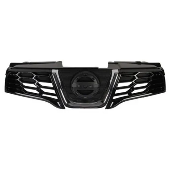 Grila Radiator NISSAN QASHQAI 1 2007->2014 Grila radiator neagra cu ornament cromat Perioada 2010 2011 2012 2013