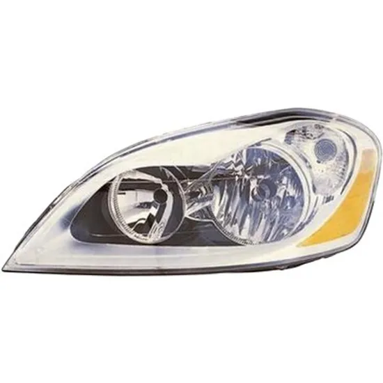 Far stanga VOLVO XC60 1 2008->2017 perioada 2010 2011 2012 2013 2014 2015 2016 2017 pana la an de fabricatie 2014, cu motor reglaj, semnal galben, cu reglaj electric, cu bec H7, cu bec H9
