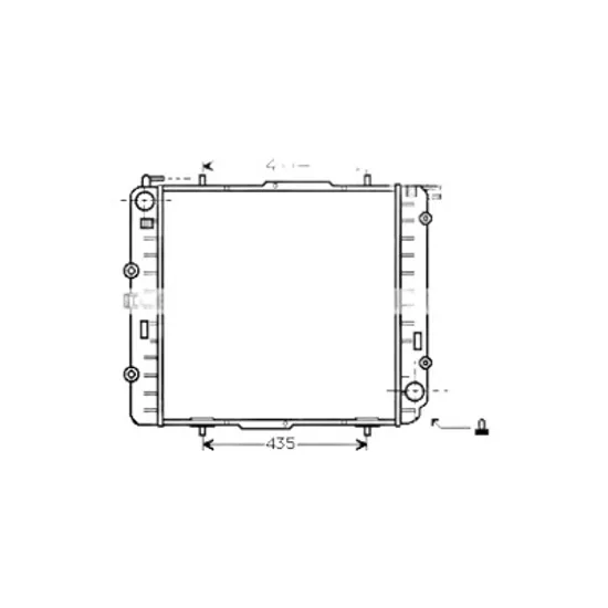 Radiator apa MERCEDES G-CLASS W463 1989-> pentru G 350 CDI, perioada 2009 2010 2011